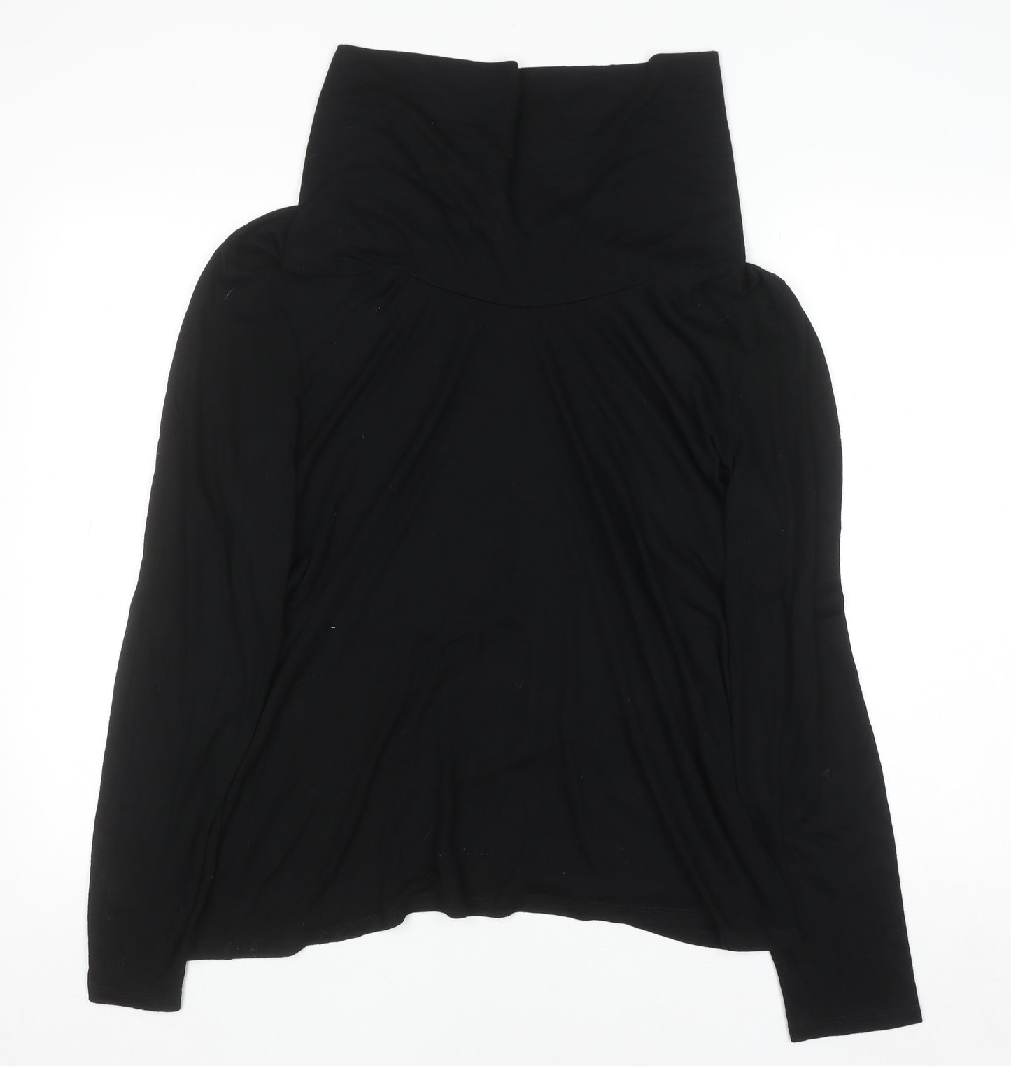 Next Women’s Black Roll Neck Long Sleeve Jersey Top UK 20