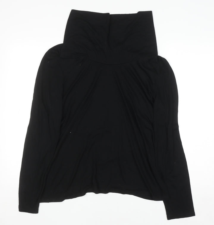Next Women’s Black Roll Neck Long Sleeve Jersey Top UK 20