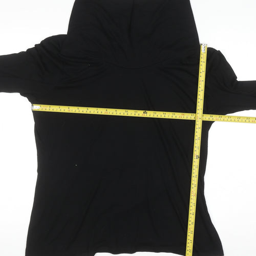 Next Women’s Black Roll Neck Long Sleeve Jersey Top UK 20