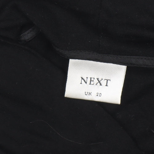 Next Women’s Black Roll Neck Long Sleeve Jersey Top UK 20