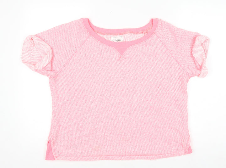 Next Women’s Pink Cotton Blend Short Sleeve Jersey T-Shirt Size 14
