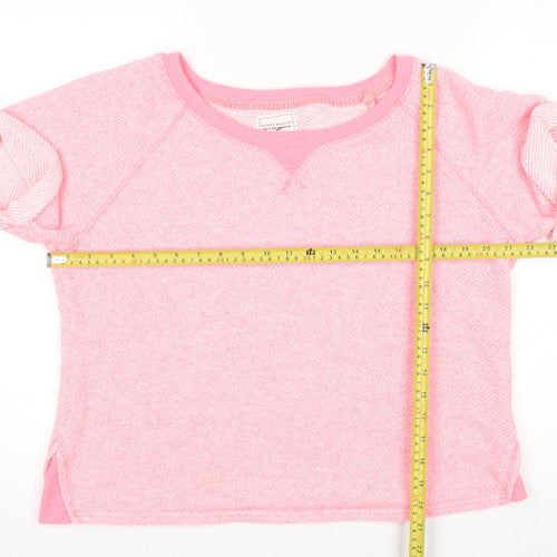 Next Women’s Pink Cotton Blend Short Sleeve Jersey T-Shirt Size 14