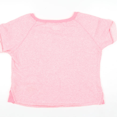 Next Women’s Pink Cotton Blend Short Sleeve Jersey T-Shirt Size 14