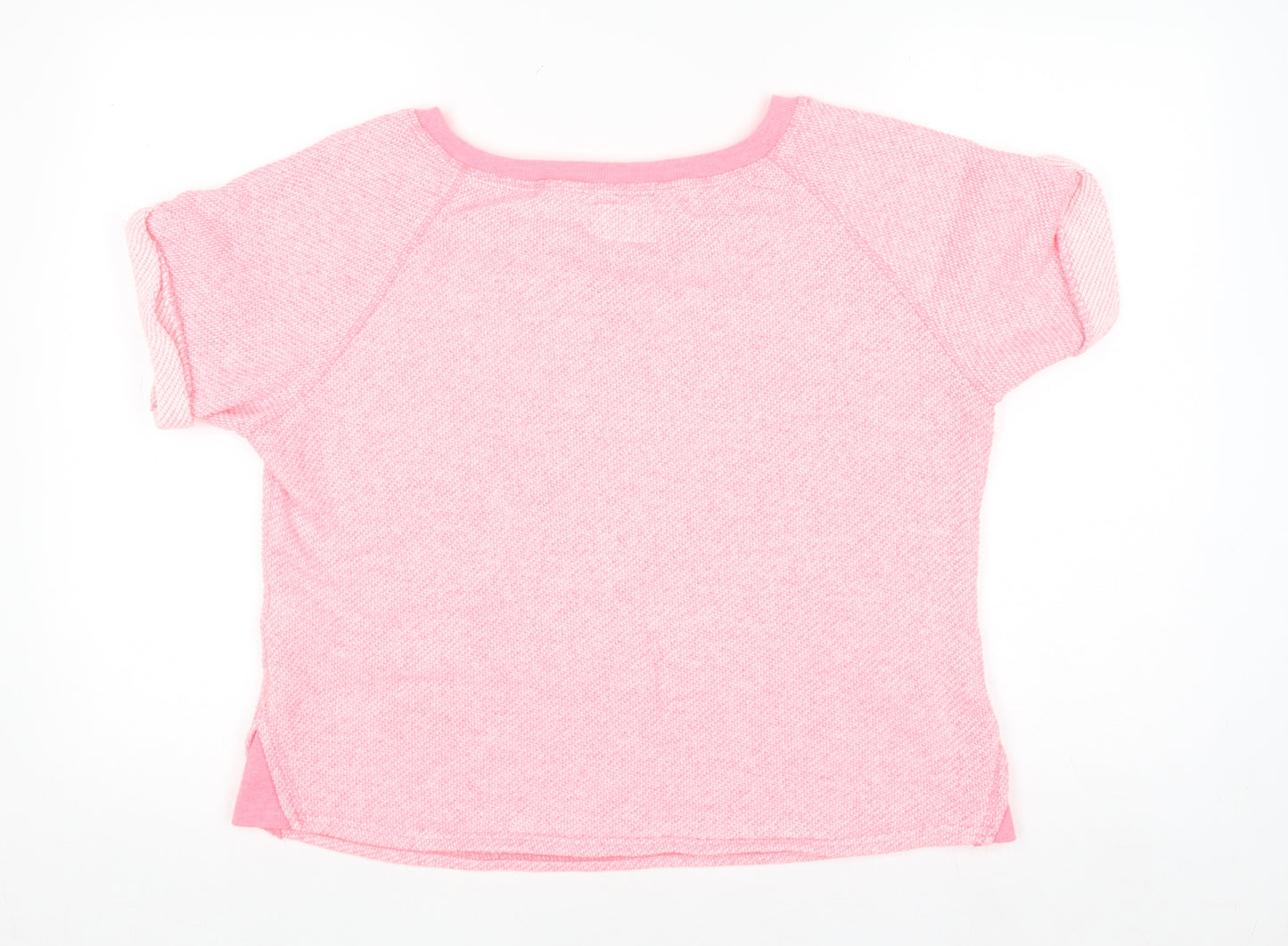 Next Women’s Pink Cotton Blend Short Sleeve Jersey T-Shirt Size 14