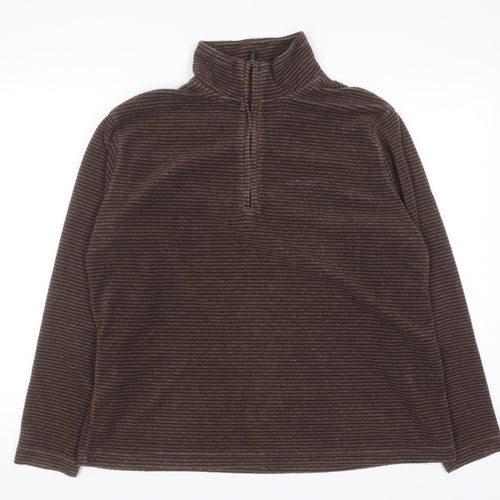 Craghoppers Women Brown Half Zip Fleece Pullover Sweatshirt Size 20
