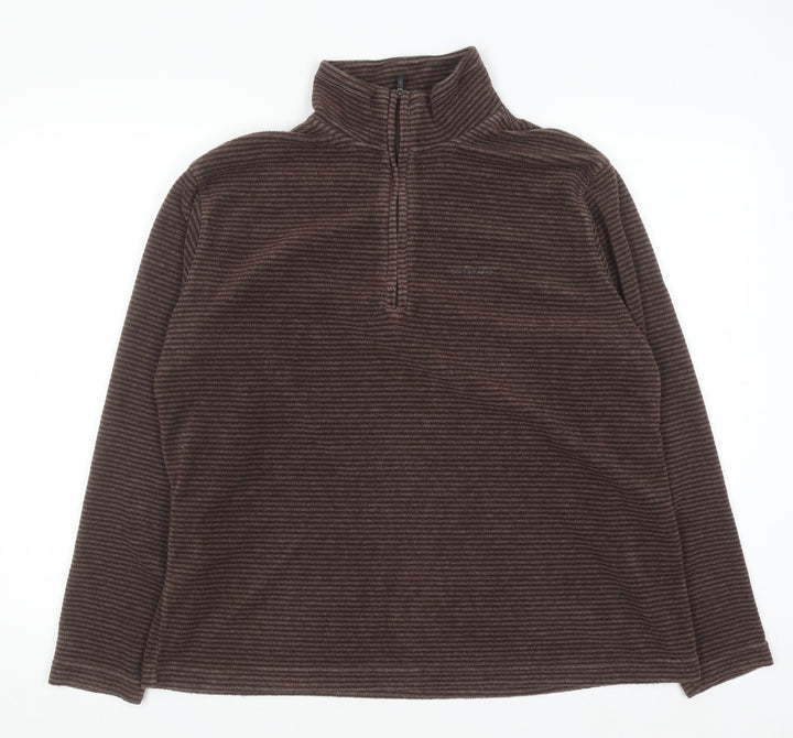 Craghoppers Women Brown Half Zip Fleece Pullover Sweatshirt Size 20