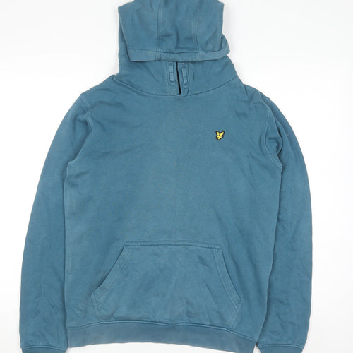 Lyle & Scott Junior Boys Ink Blue Pullover Hoodie 14-15 Years Cotton Blend