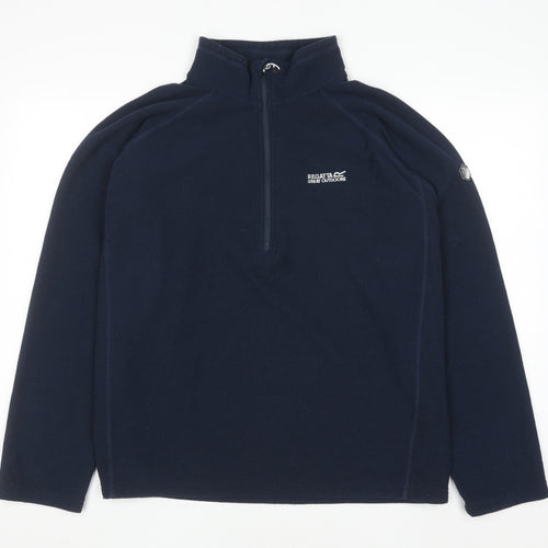Regatta Men's Blue 2XL Half Zip Fleece Pullover Sweatshirt