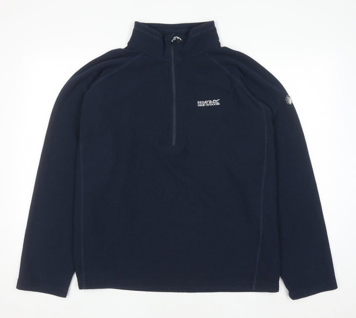 Regatta Men's Blue 2XL Half Zip Fleece Pullover Sweatshirt