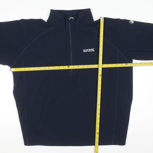 Regatta Men's Blue 2XL Half Zip Fleece Pullover Sweatshirt
