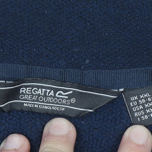 Regatta Men's Blue 2XL Half Zip Fleece Pullover Sweatshirt