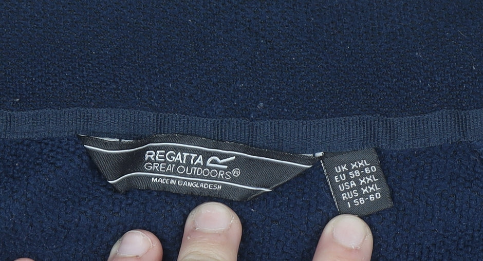 Regatta Men's Blue 2XL Half Zip Fleece Pullover Sweatshirt