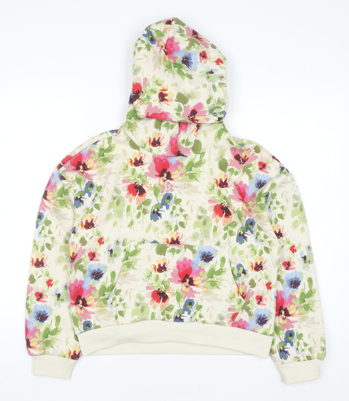 GAP Girls Multicoloured Floral Pullover Hoodie Size 14-16 Years