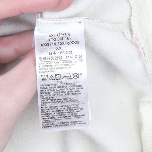 GAP Girls Multicoloured Floral Pullover Hoodie Size 14-16 Years