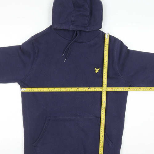 Lyle & Scott Men's Blue Pullover Hoodie Size S Regular Fit