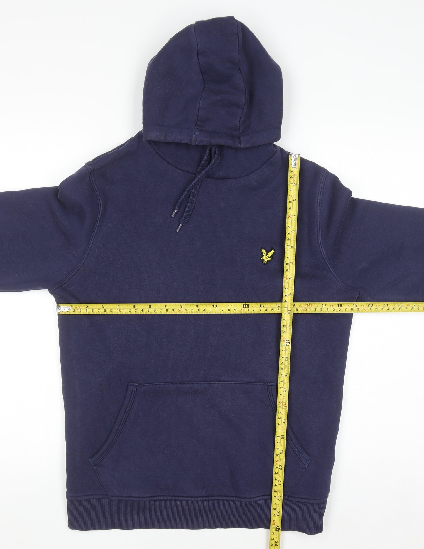 Lyle & Scott Men's Blue Pullover Hoodie Size S Regular Fit