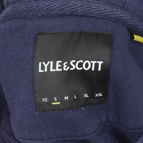 Lyle & Scott Men's Blue Pullover Hoodie Size S Regular Fit