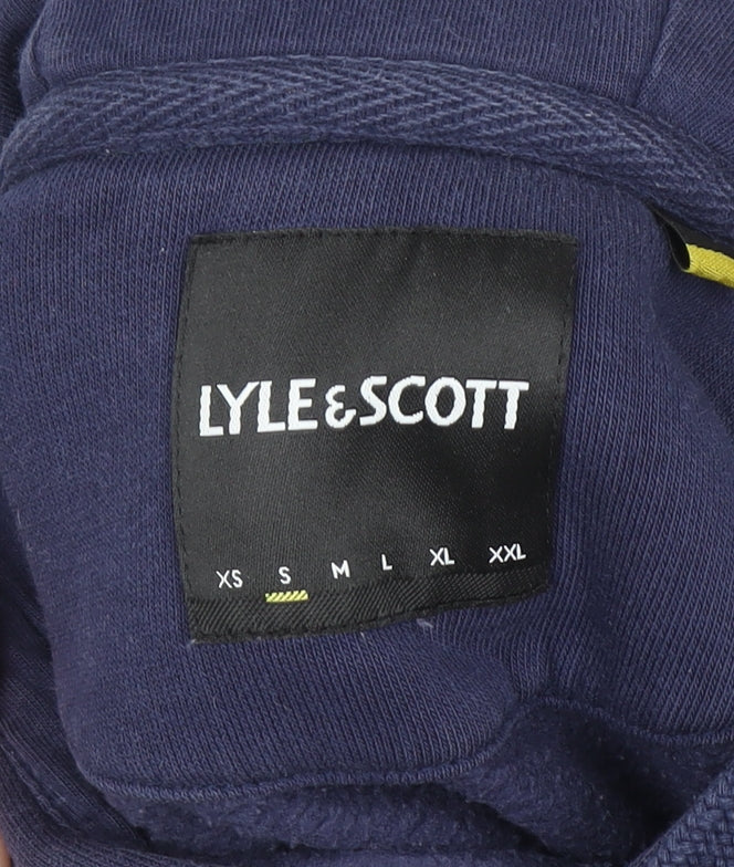 Lyle & Scott Men's Blue Pullover Hoodie Size S Regular Fit