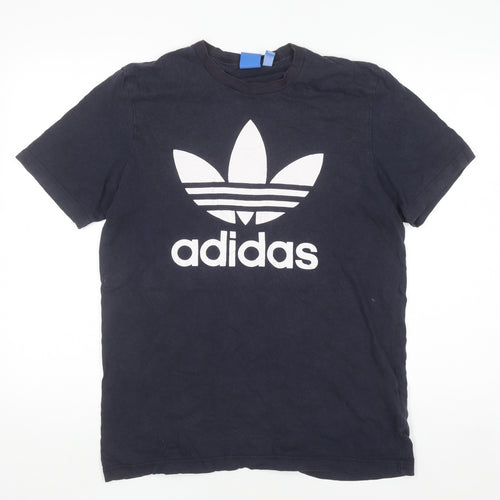Adidas Men's Black Short Sleeve Crew Neck Cotton T-Shirt M