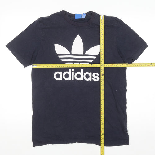 Adidas Men's Black Short Sleeve Crew Neck Cotton T-Shirt M