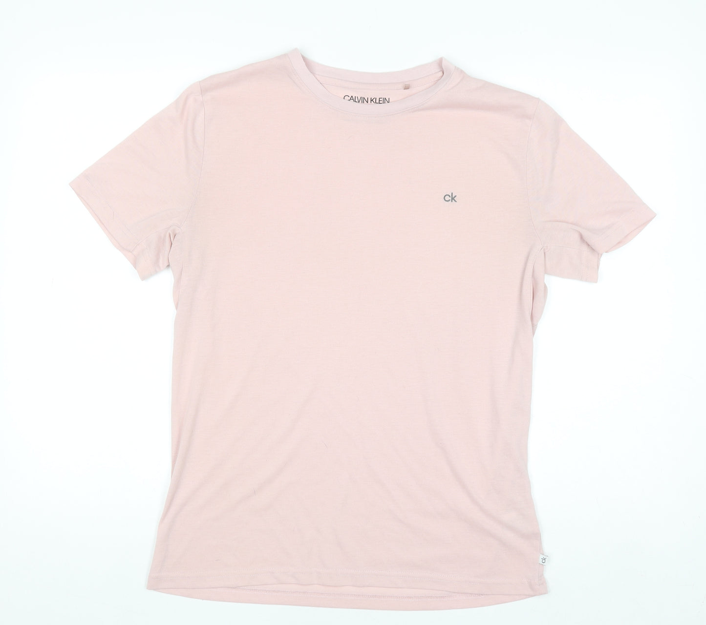 Calvin Klein Golf Men's Pink Crew Neck Short Sleeve T-Shirt M Polyester