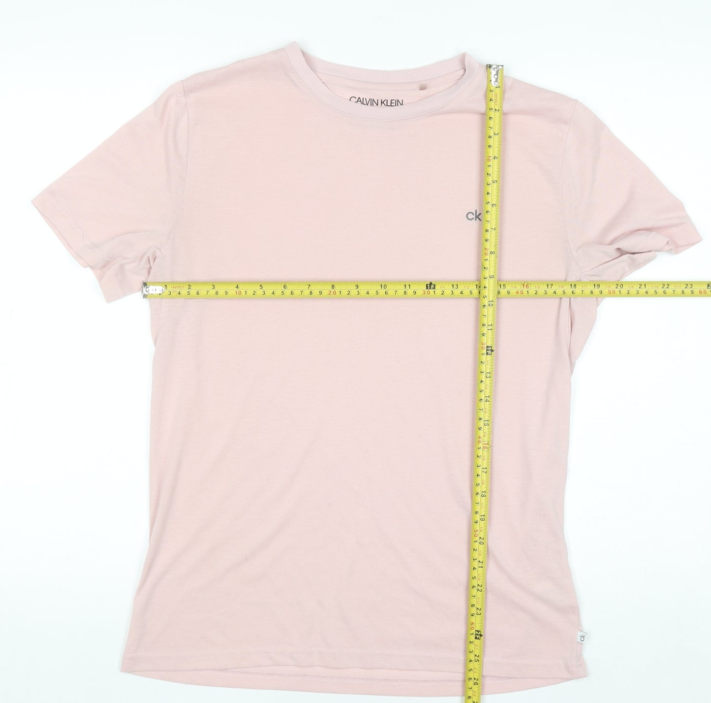 Calvin Klein Golf Men's Pink Crew Neck Short Sleeve T-Shirt M Polyester
