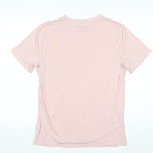 Calvin Klein Golf Men's Pink Crew Neck Short Sleeve T-Shirt M Polyester