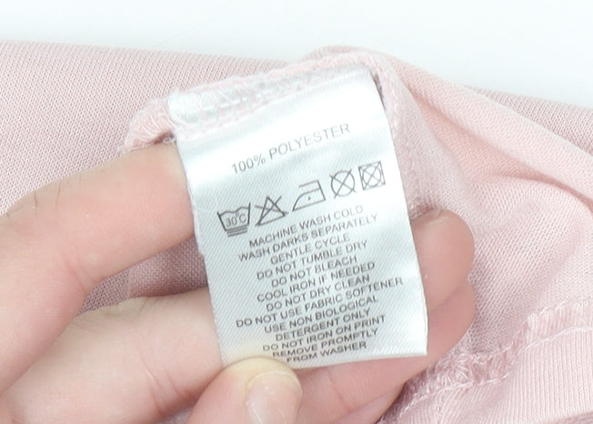 Calvin Klein Golf Men's Pink Crew Neck Short Sleeve T-Shirt M Polyester