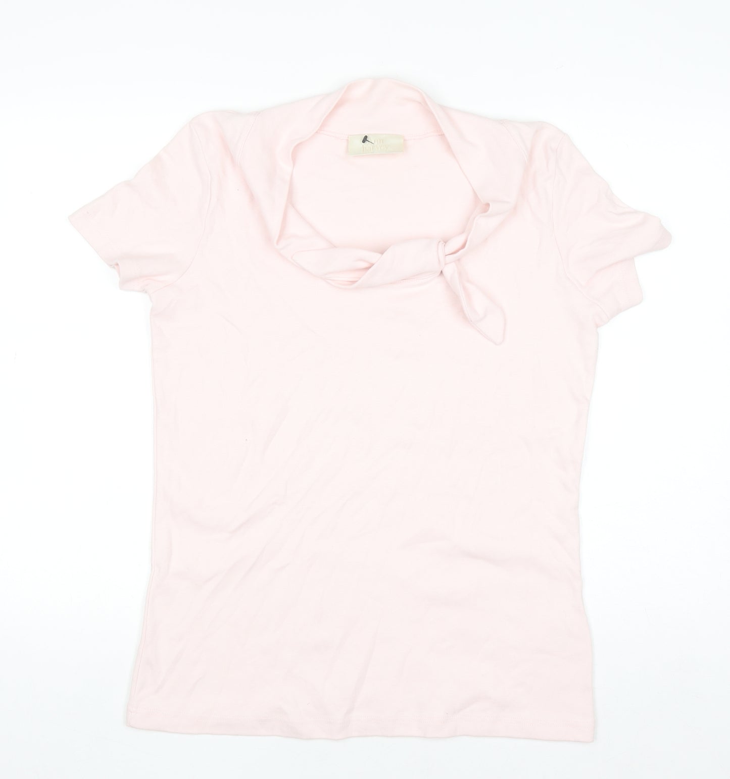 Ann Harvey Women's Pink Cotton Short Sleeve Basic T-Shirt Size 18