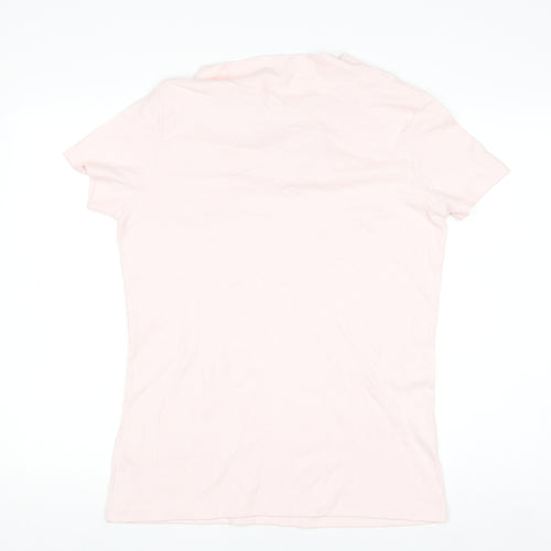 Ann Harvey Women's Pink Cotton Short Sleeve Basic T-Shirt Size 18
