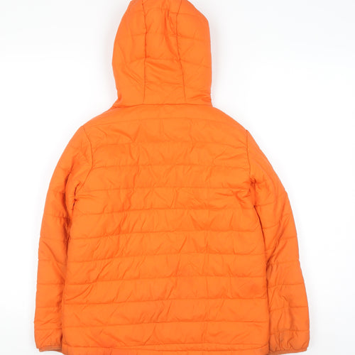 Peter Storm Boys Orange Hooded Puffer Jacket 9-10 Years Winter Coat