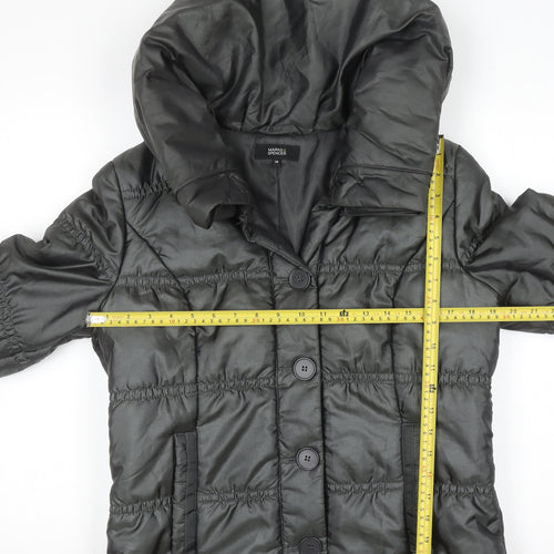 Marks & Spencer Women’s Grey Puffer Jacket UK 14 Hooded Short Coat