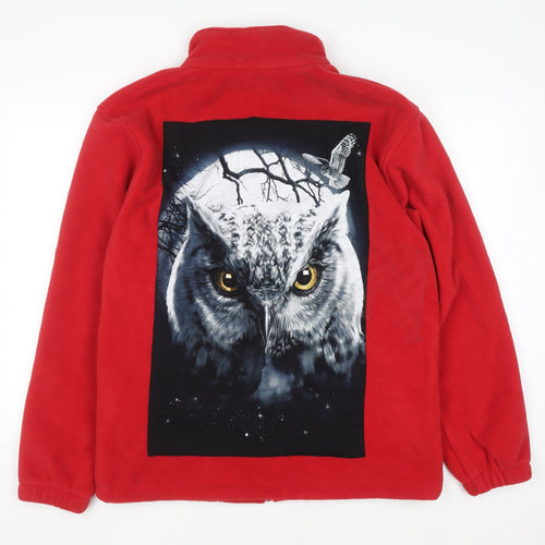 Portwest Men's Red Fleece Full Zip Outdoor Jacket M