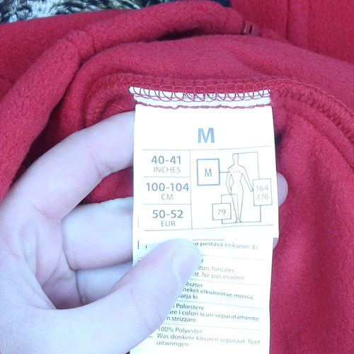 Portwest Men's Red Fleece Full Zip Outdoor Jacket M