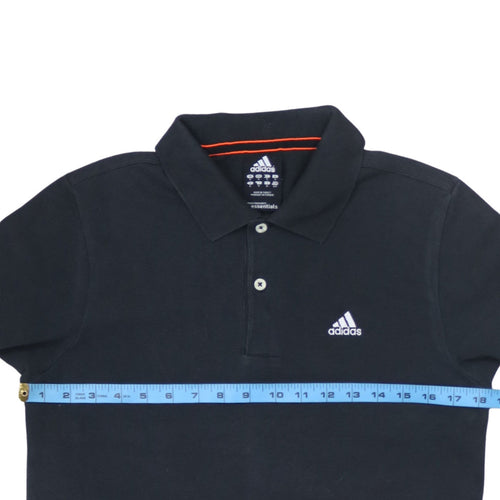 adidas Men's Black Essentials Polo Shirt Size S Regular Fit