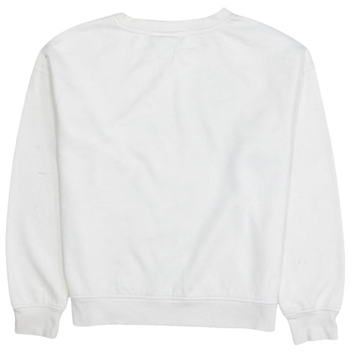 Disney Primark Cares Womens White XS Mickey Mouse Pullover Sweatshirt
