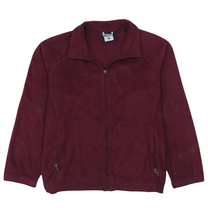 Columbia Men's Red Fleece Full Zip Jacket Size L Regular Outdoor