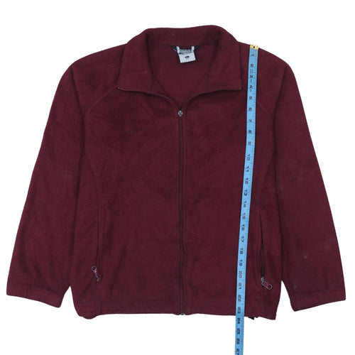 Columbia Men's Red Fleece Full Zip Jacket Size L Regular Outdoor