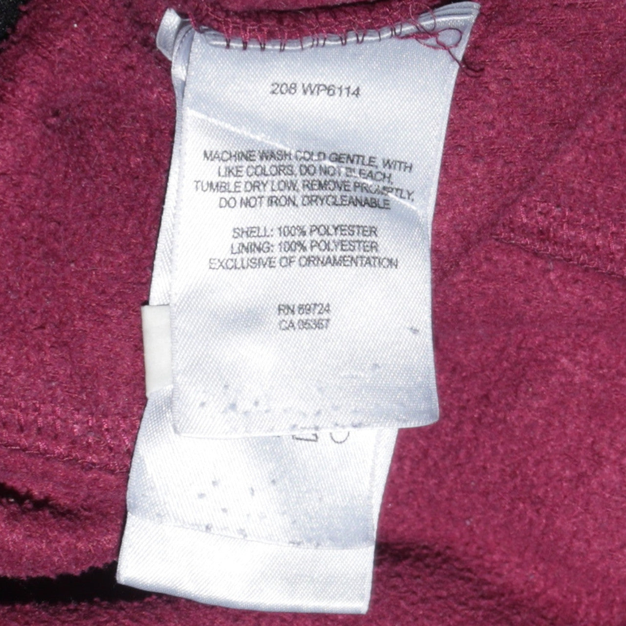 Columbia Men's Red Fleece Full Zip Jacket Size L Regular Outdoor