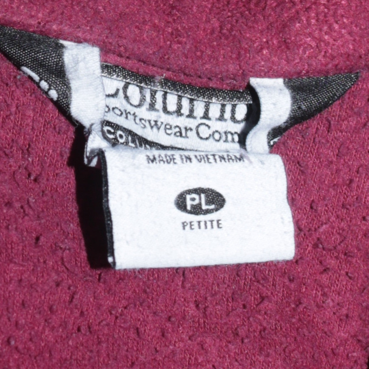 Columbia Men's Red Fleece Full Zip Jacket Size L Regular Outdoor
