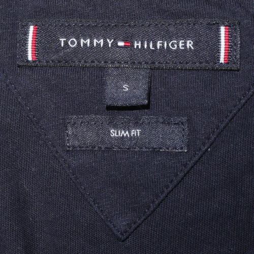 Tommy Hilfiger Men's Blue Slim Fit Graphic Cotton T-Shirt Size S