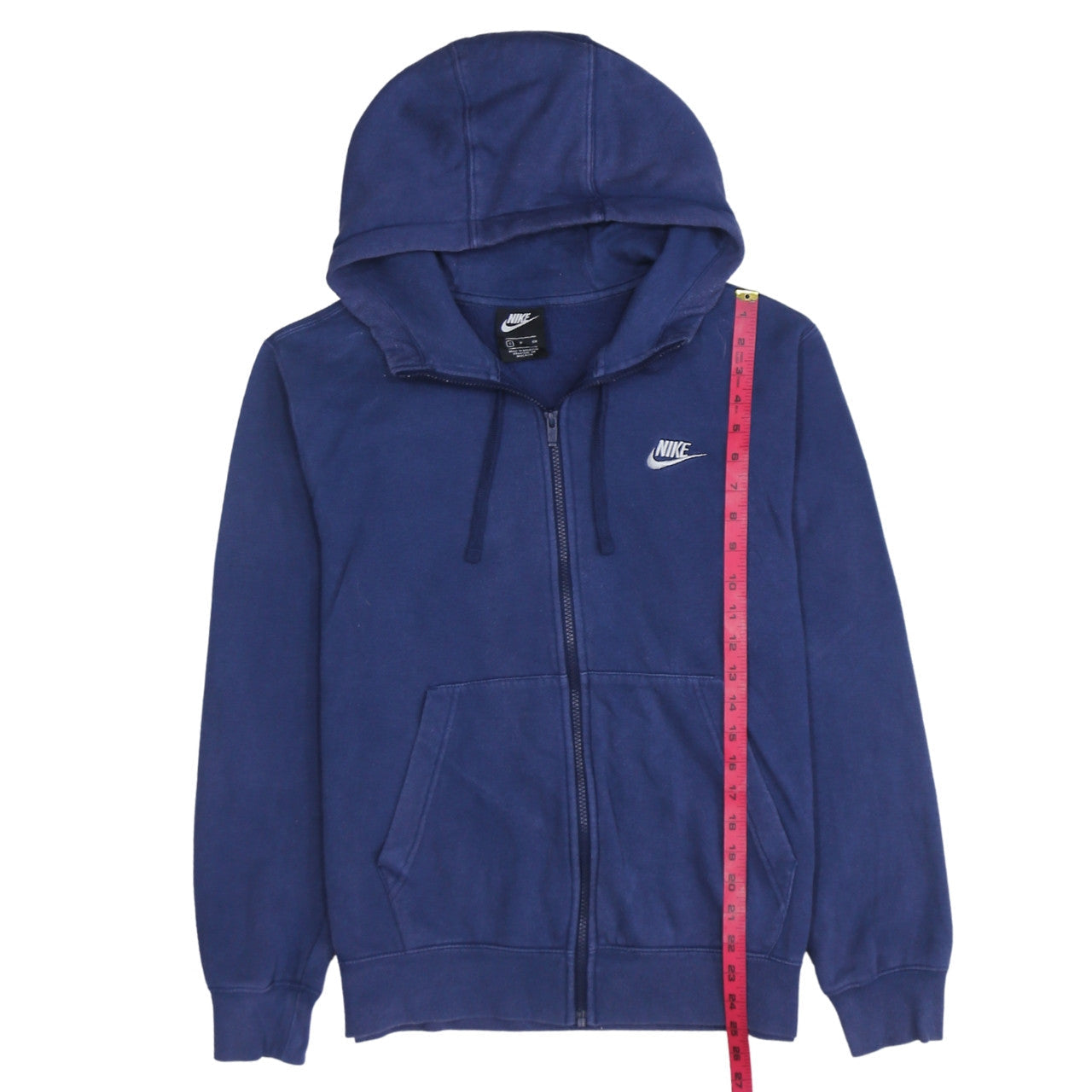 Nike Men's Blue Full Zip Hooded Cotton Jacket Size S