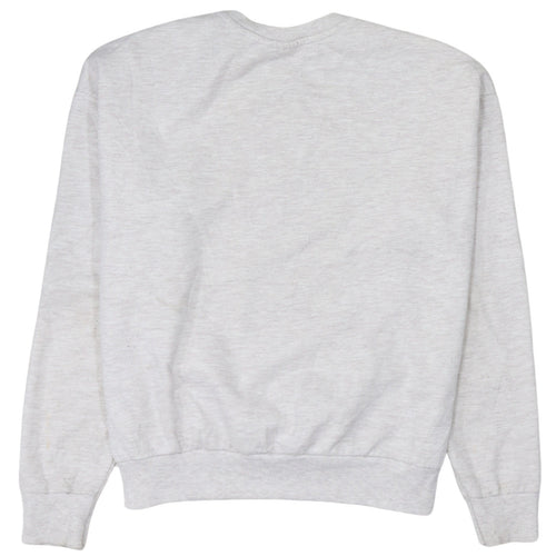 Disney Women Grey Dumbo Crew Neck Pullover Sweatshirt Size S 10/12