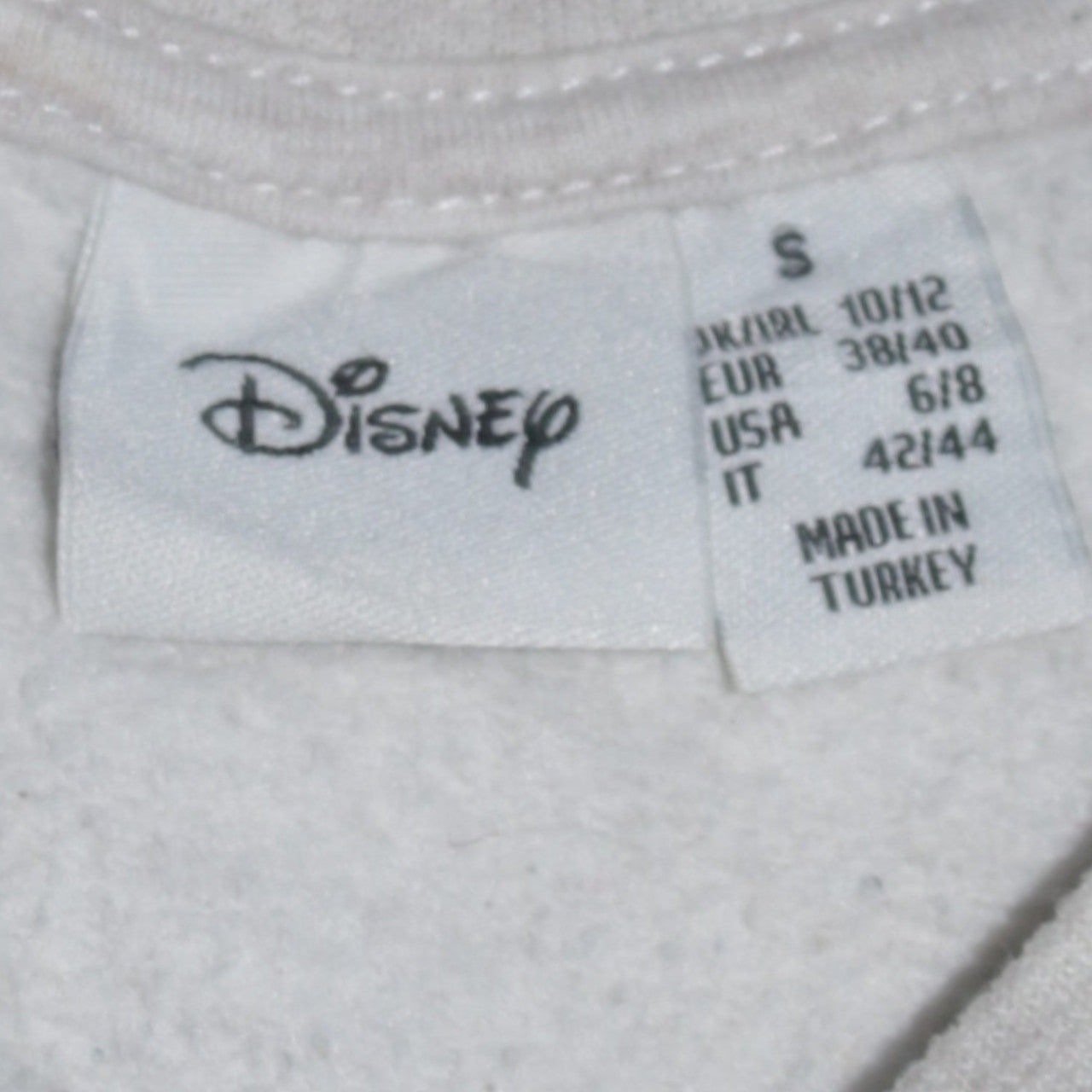 Disney Women Grey Dumbo Crew Neck Pullover Sweatshirt Size S 10/12