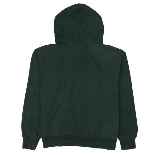 Disney Womens Dark Green Pullover Hoodie XS Relaxed Fit Cotton Blend