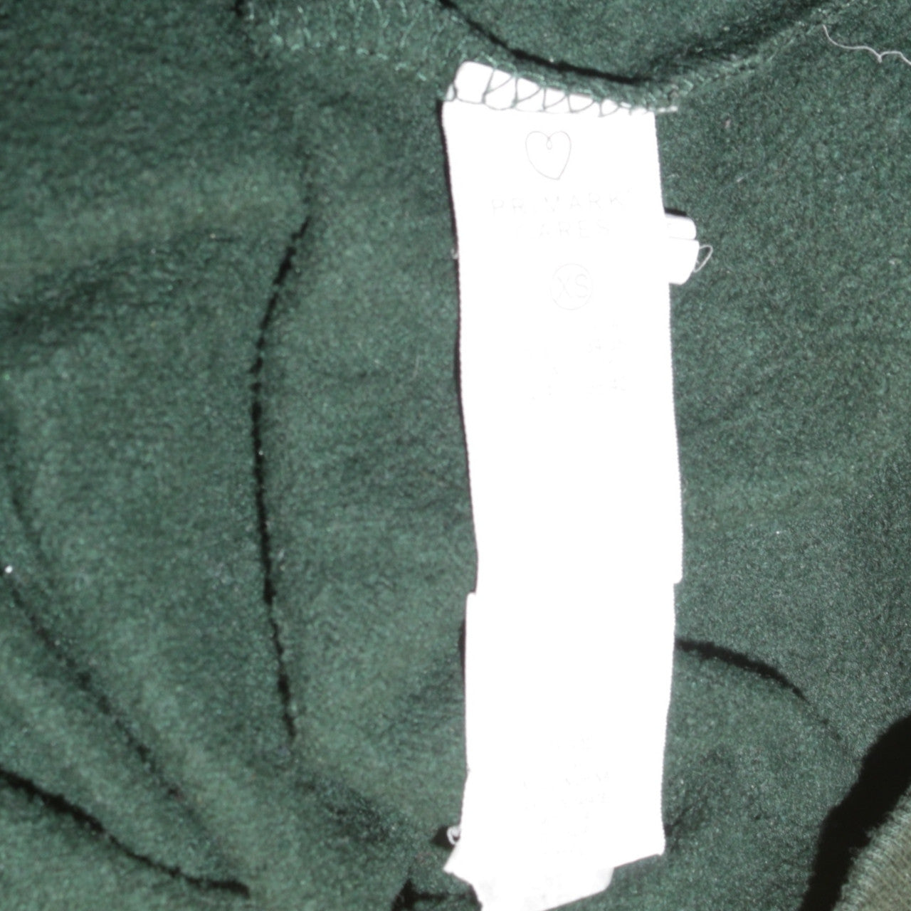 Disney Womens Dark Green Pullover Hoodie XS Relaxed Fit Cotton Blend