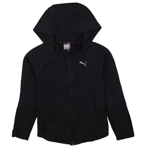 Puma Women's Black Full Zip Hoodie Small Lightweight Sportswear