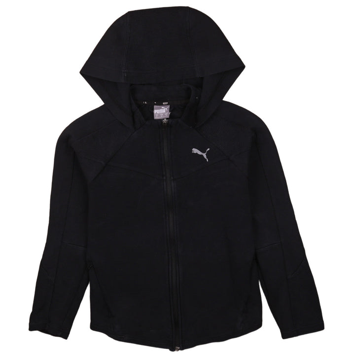 Puma Women's Black Full Zip Hoodie Small Lightweight Sportswear
