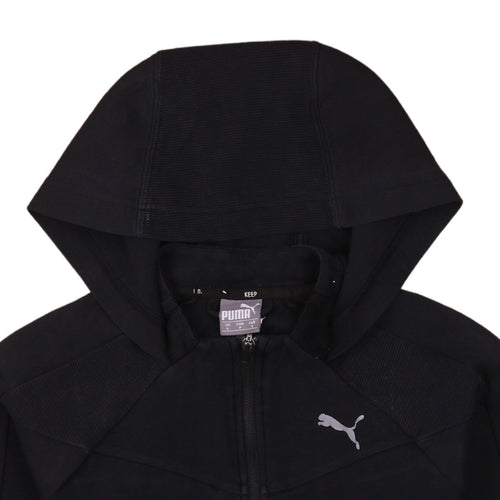Puma Women's Black Full Zip Hoodie Small Lightweight Sportswear