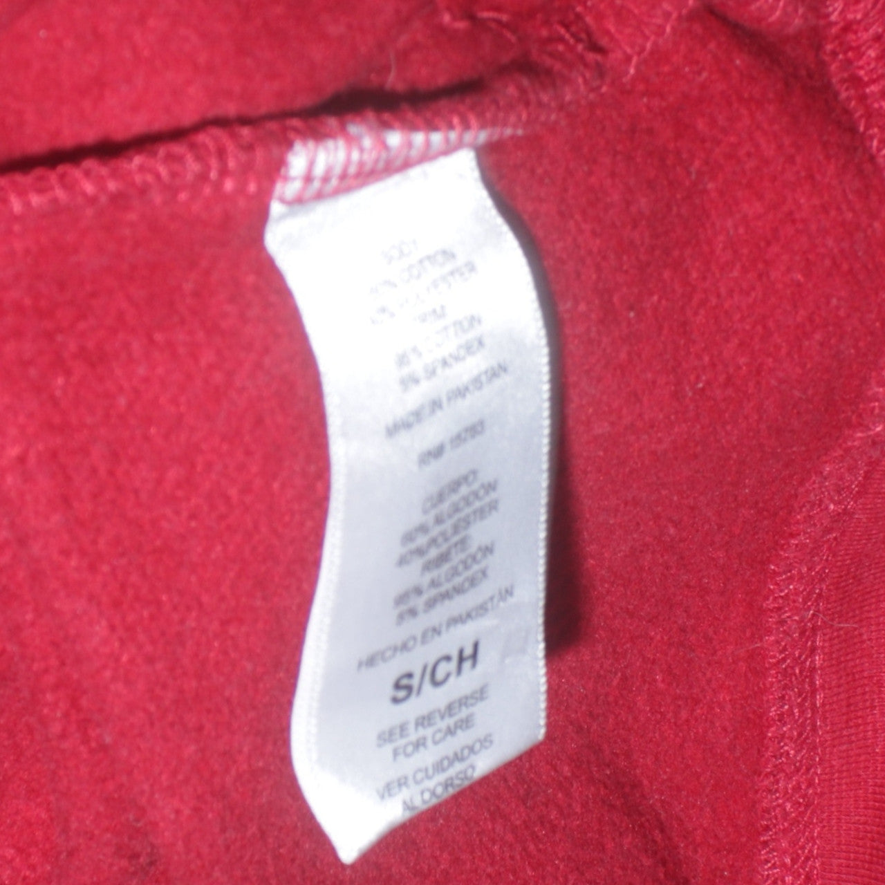 Champion Men's Red Henley Sweatshirt Size S Authentic Athleticwear